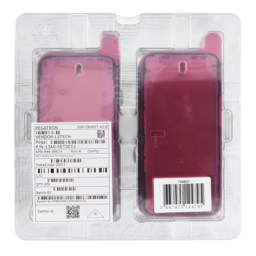 „ServicePack“ lipnios plėvelės laikikliai „iPhone 13“ (200 vnt. dėžutėje)