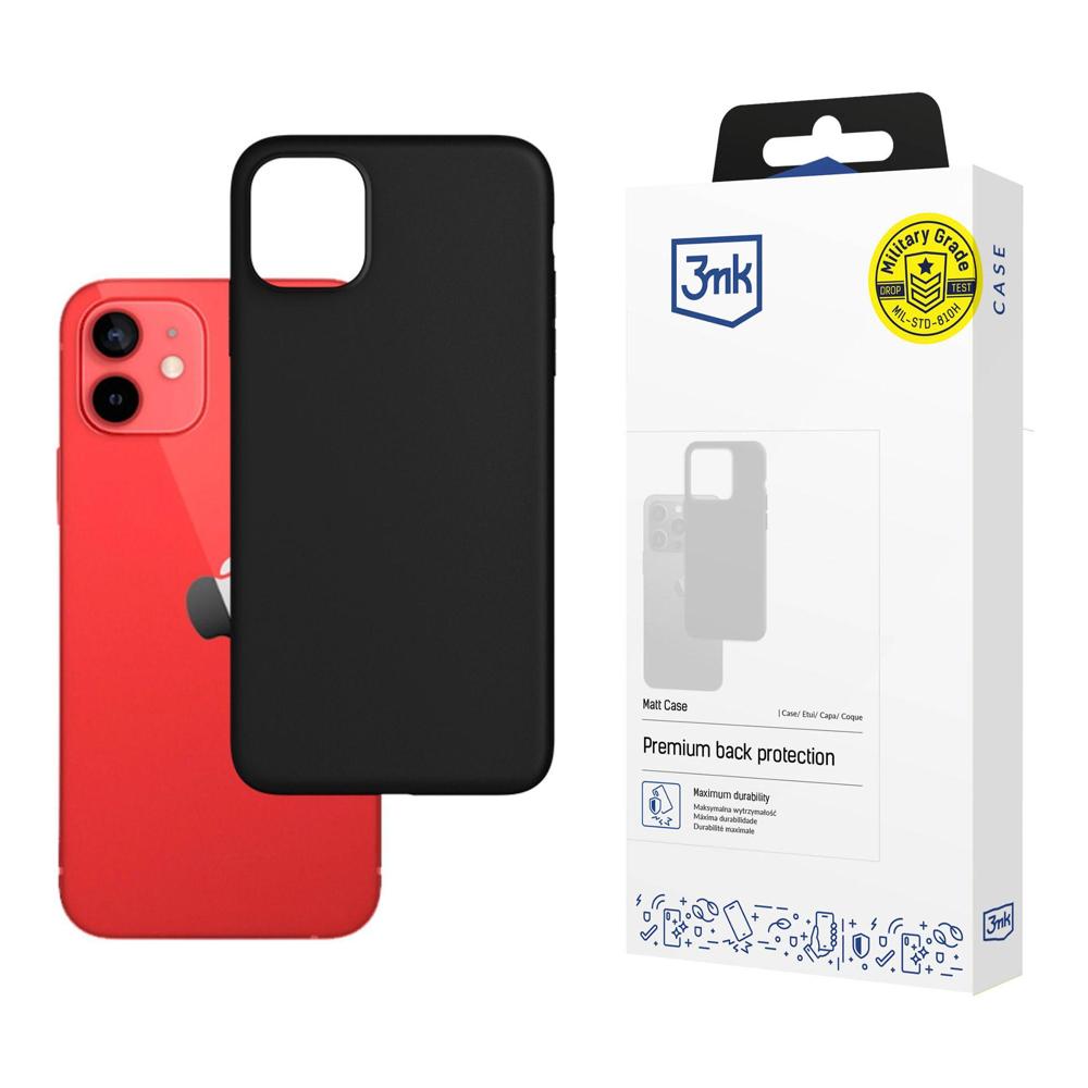 Apple iPhone 12 Mini - 3mk matinė dėklas juoda