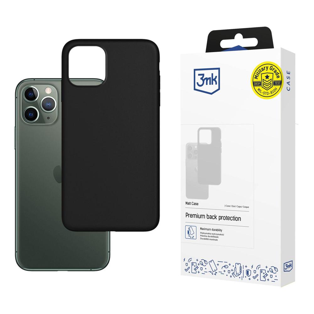Apple iPhone 12/12 Pro - 3mk matinė dėklas juoda