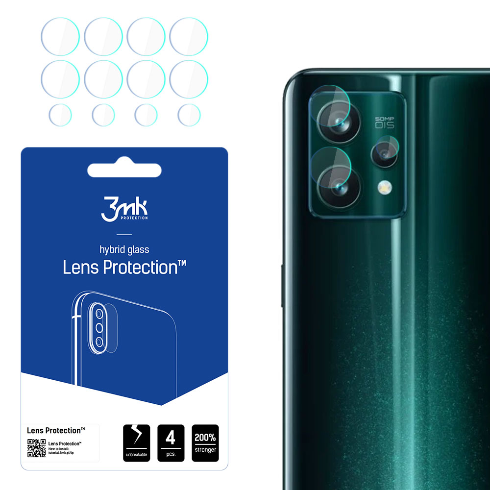 3MK Lens Protect Realme 9 Pro + kameros objektyvo apsauga 4 vnt.