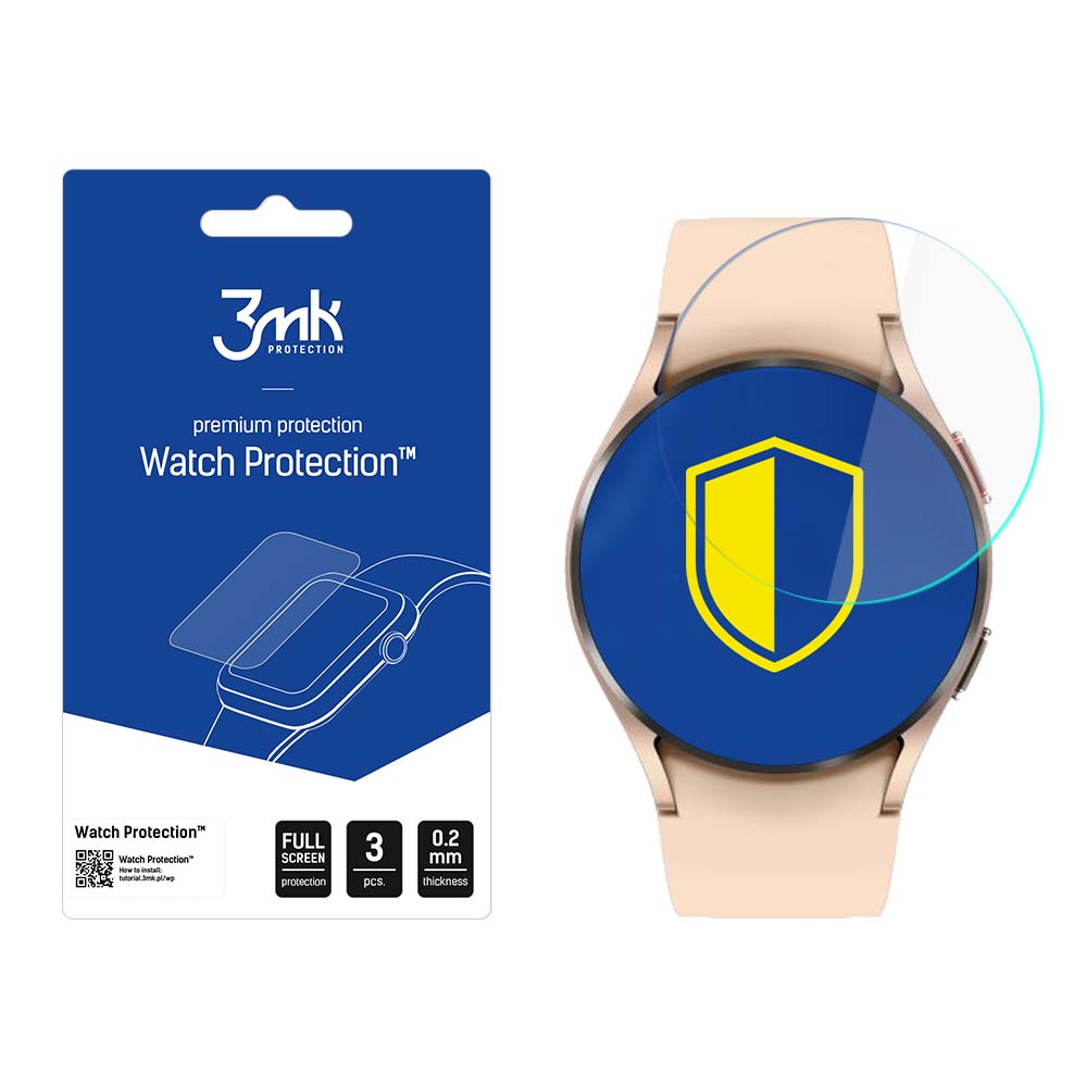 Защитное стекло LCD 3mk Flexible Glass Samsung Watch 4 40mm 3 шт