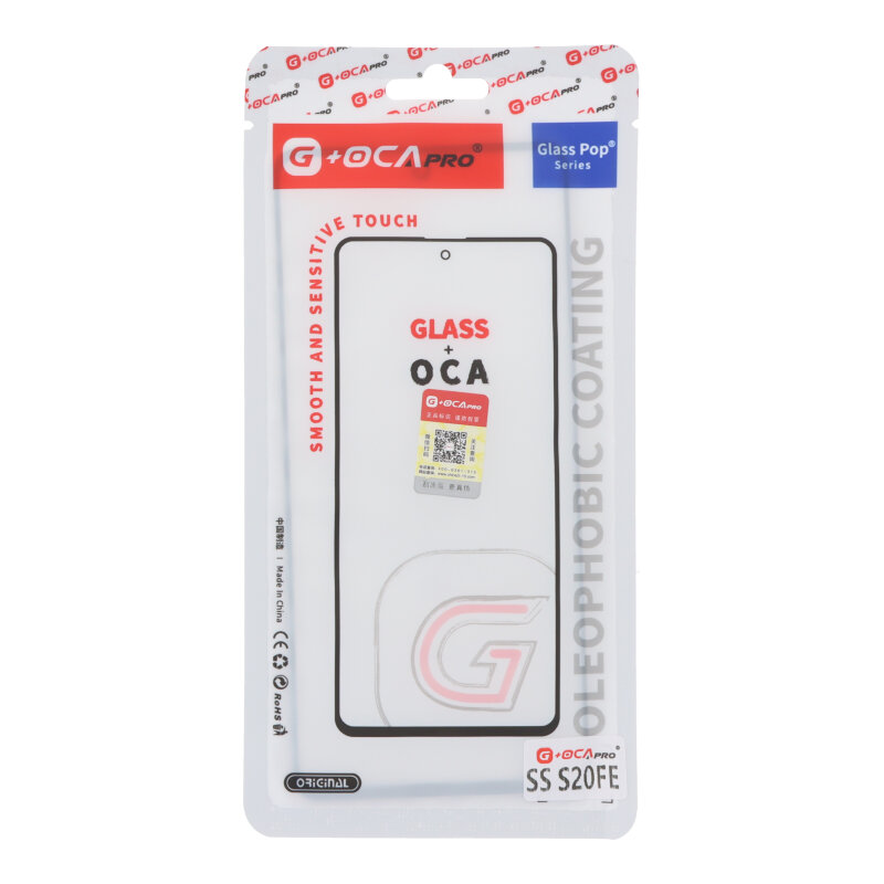 LCD stikliukas G+OCA Pro Samsung S20 FE G780 / S20 FE 5G G781 su OCA