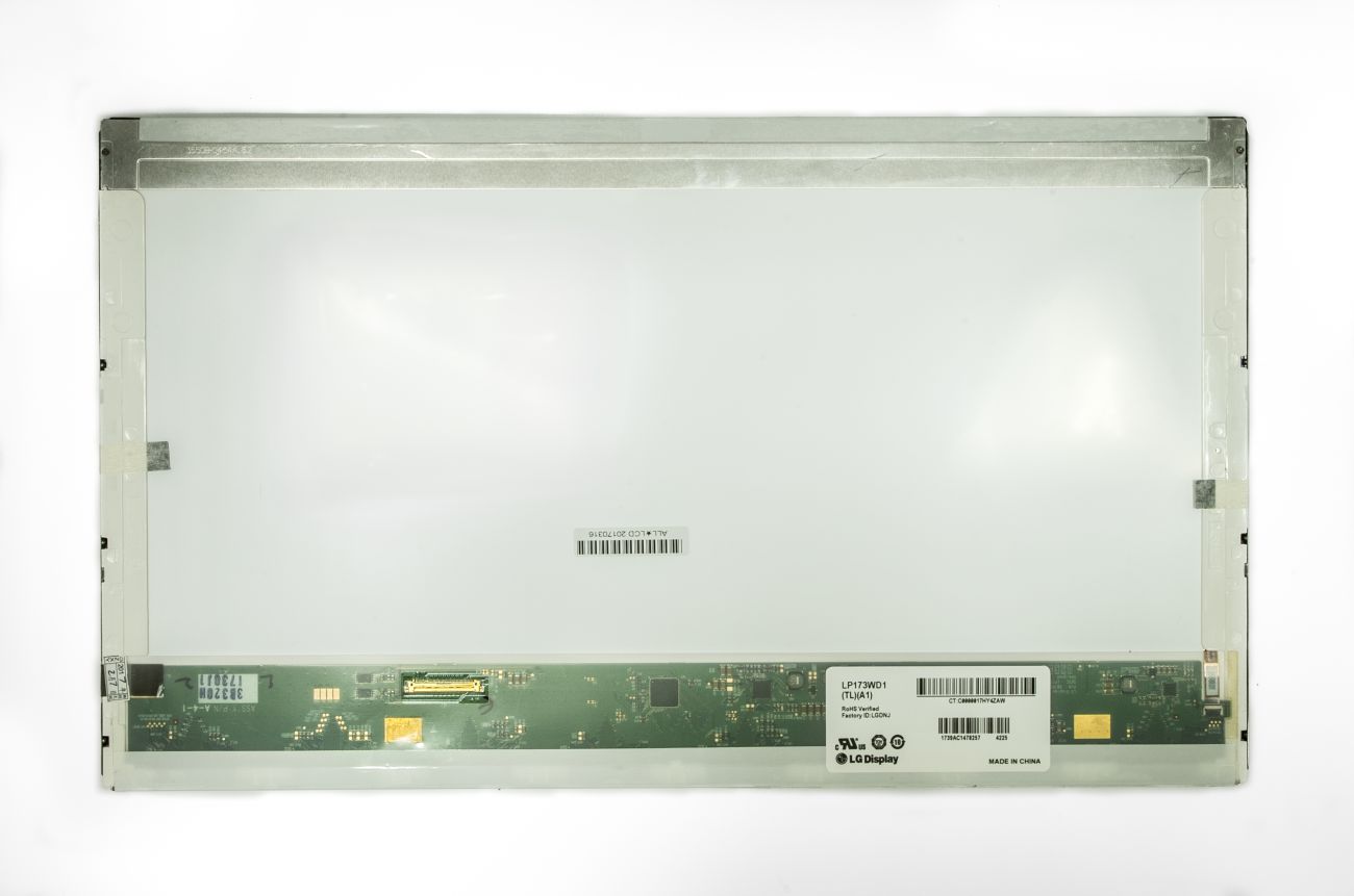 Ekranas 17.3", 1600x900, 60Hz, matinis, 40pin, kairėje