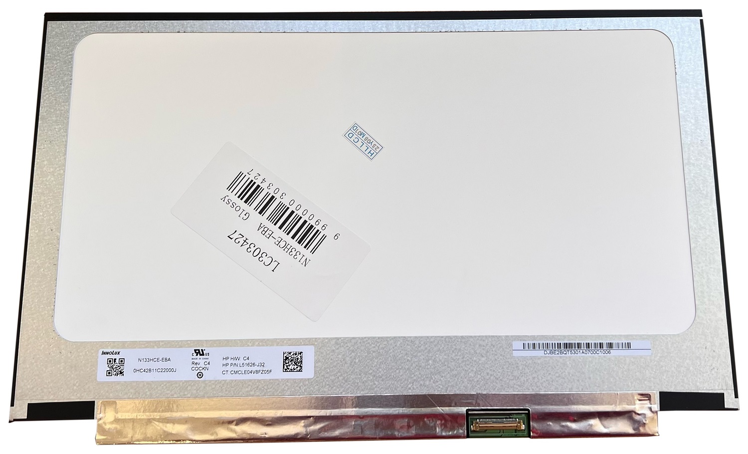 Ekranas 13.3", 1920x1080, 60Hz, blizgus, 30pin, dešinėje, IPS