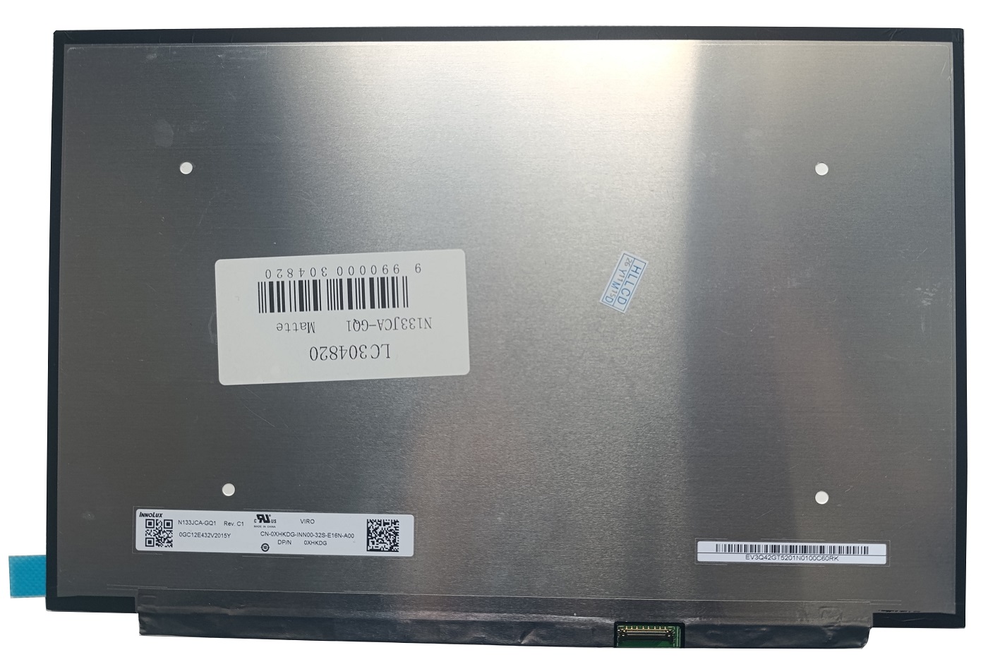 Ekranas 13.3", 1920x1200, 60Hz, matinis, 30pin, dešinėje, IPS