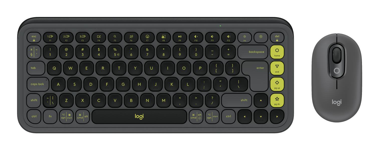 Logitech klaviatūra + pelė Pop Icon GR žalia 920-013140