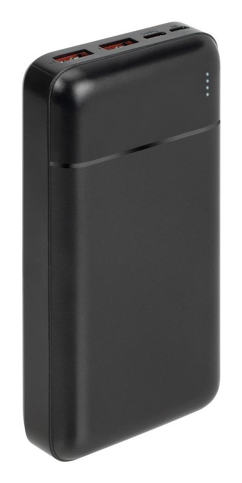Išorinė baterija USB 20000mAh VA2102 juoda Rivacase