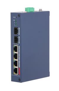 Komutatorius Dahua CHS4206-4ET-90 Valdomas L2 Stalinis 4xRJ-45 prievadai Fast Ethernet (10/100) 4xFast Ethernet prievadai PoE biudžetas 90 W