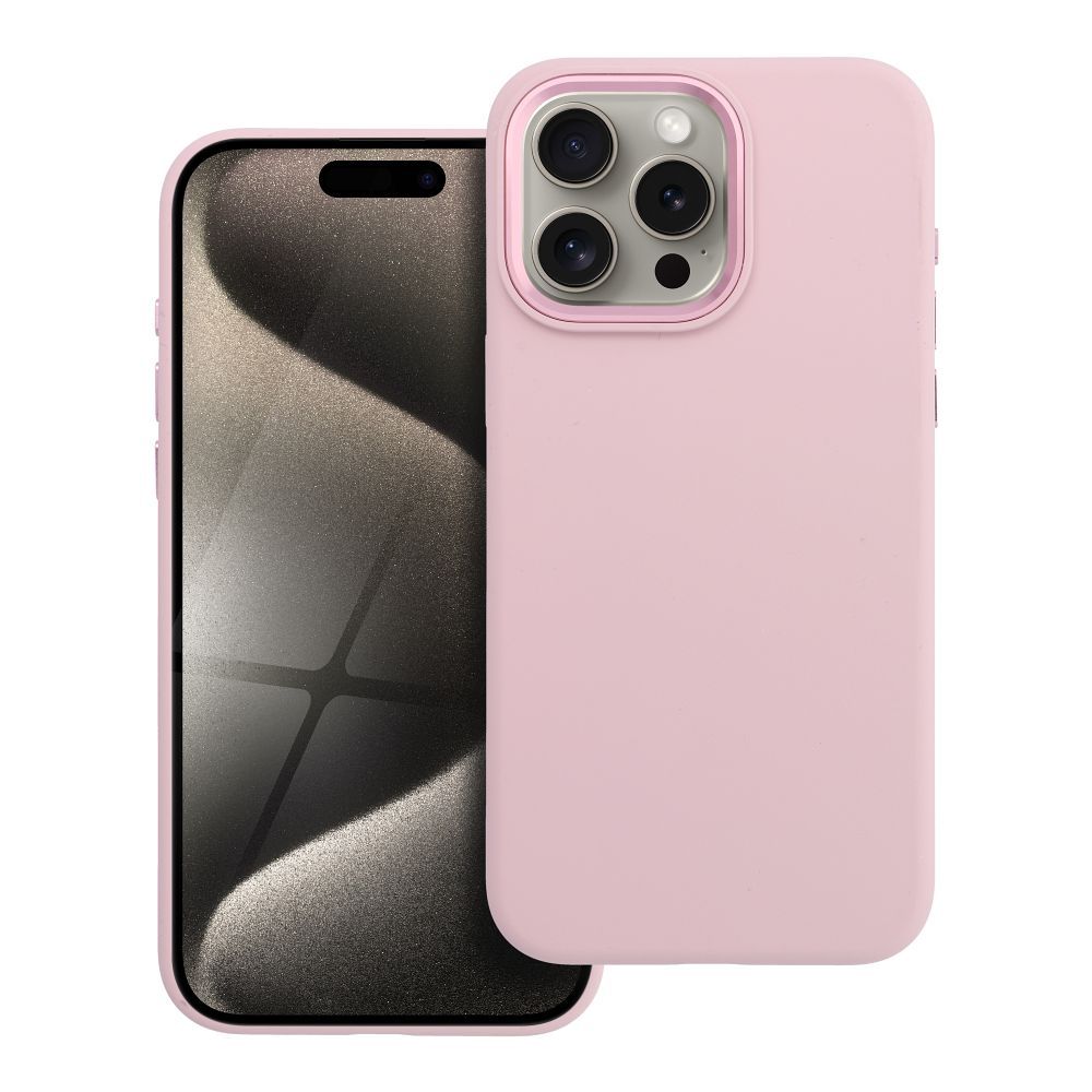 Case for iPhone 15 PRO MAX Forcell F-Protect Frame Premium compatible with Magsafe pink