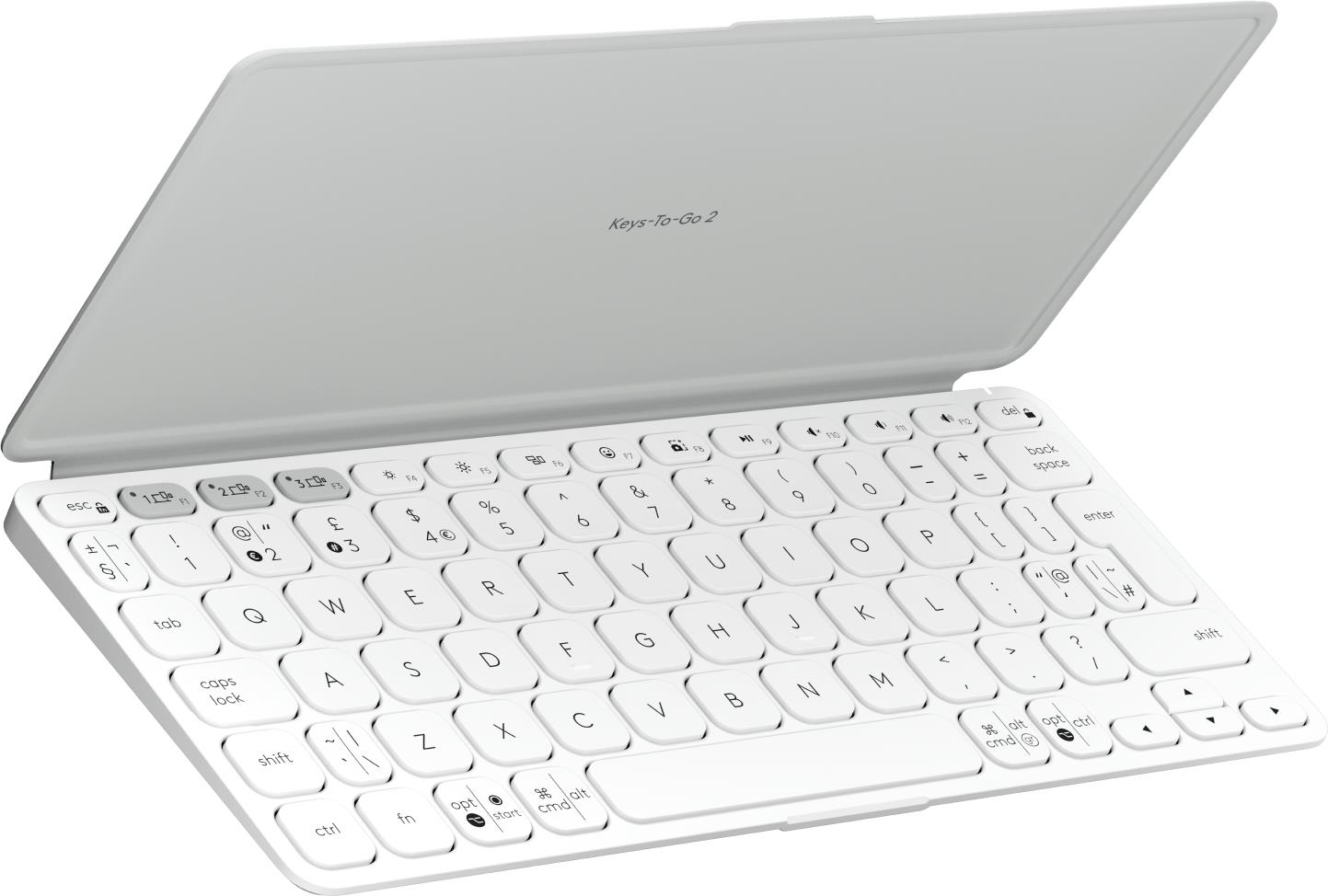 Logitech belaidė klaviatūra Keys-To-Go 2/šviesiai pilka 920-012985