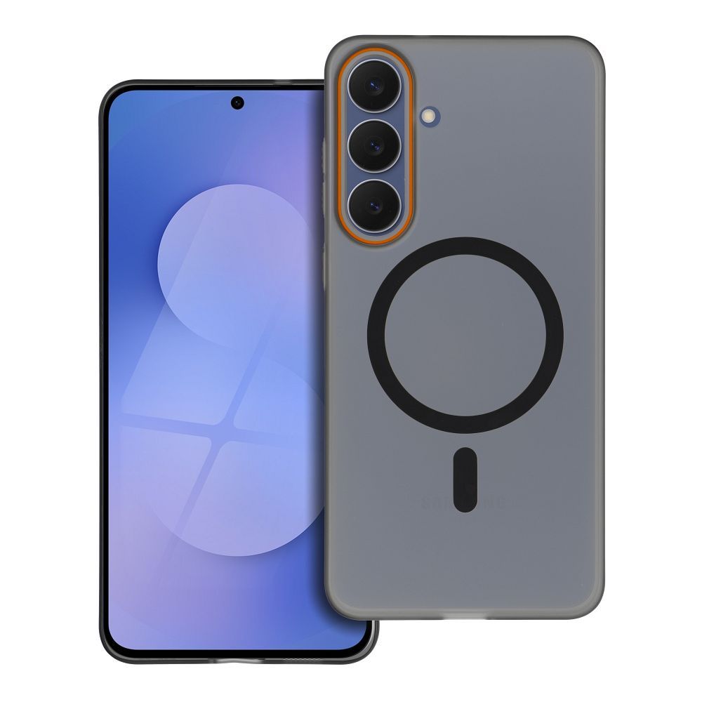 Dėklas Samsung A27 Go Orange suderinamas su MagSafe juodas