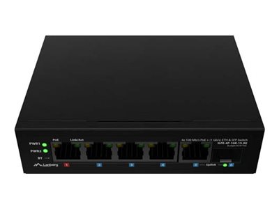 LANBERG komutatorius POE 1xBT 3xAT SFP+ETH DIN
