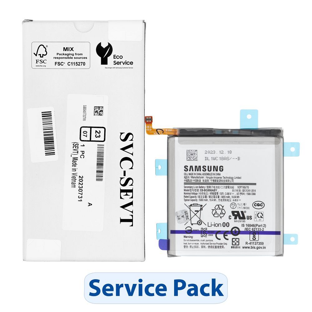 „ServicePack“ baterija EB-BG998ABY, skirta „SAMSUNG S21 Ultra 5G“ G998B GH82-24592A