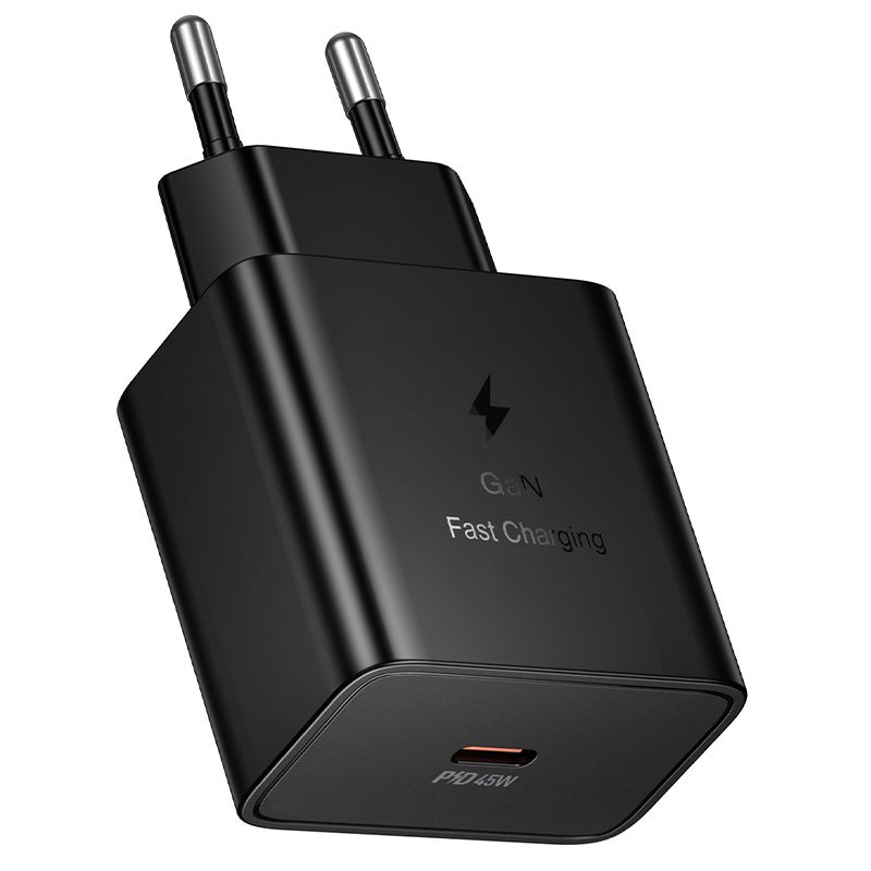 Telefono įkroviklis Hoco USB C QC PD 45W N77 juodas