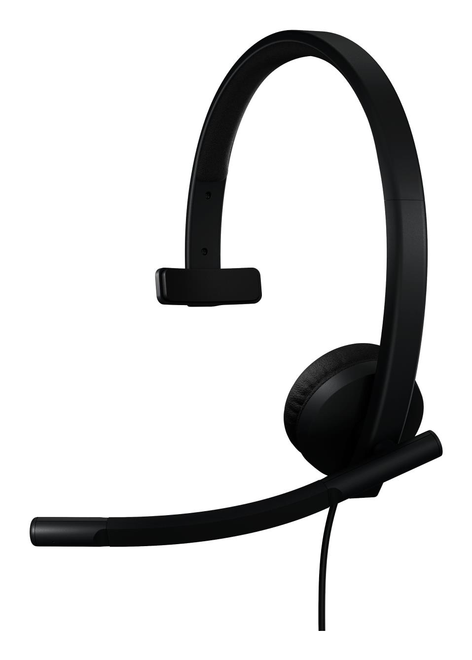 Ausinės su mikrofonu Logitech H570E Mono USB/Juodos