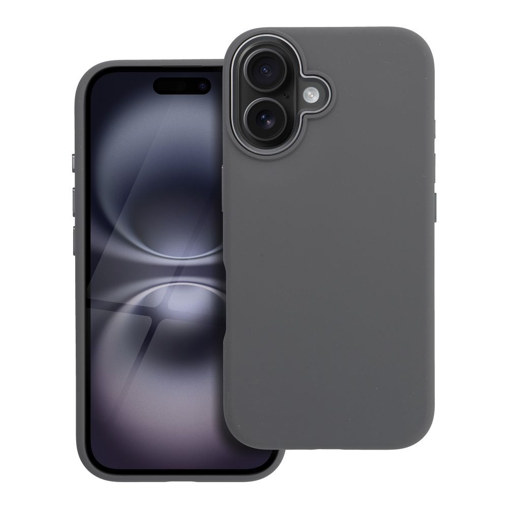 Dėklas skirtas iPhone 16 Forcell F-Protect Frame Premium suderinamas su Magsafe pilkas