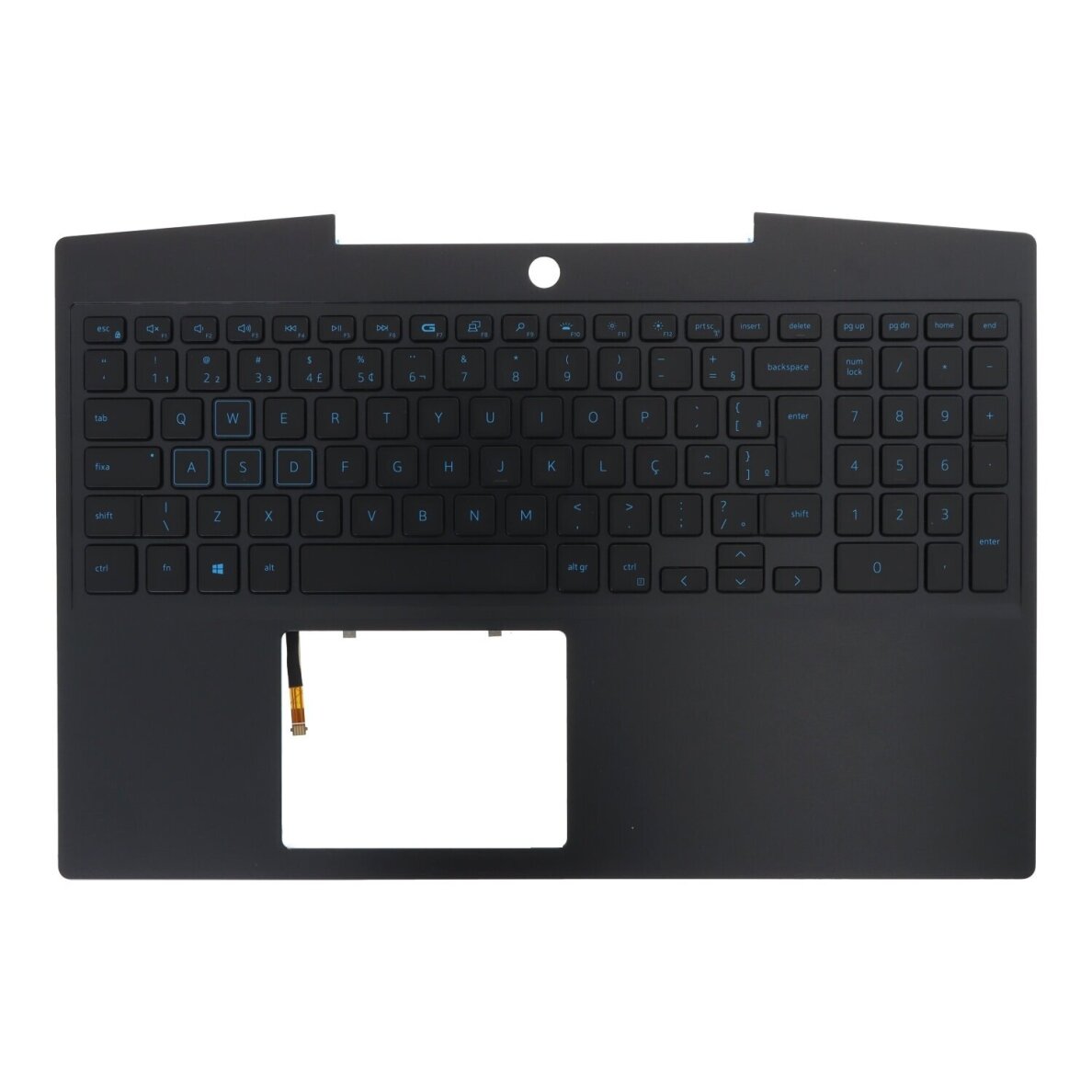 Klaviatūra su korpusu (palmrest) Dell G3 15 3590 / G5 15 5500 UK P0NG7 0P0NG7 (šviečianti)