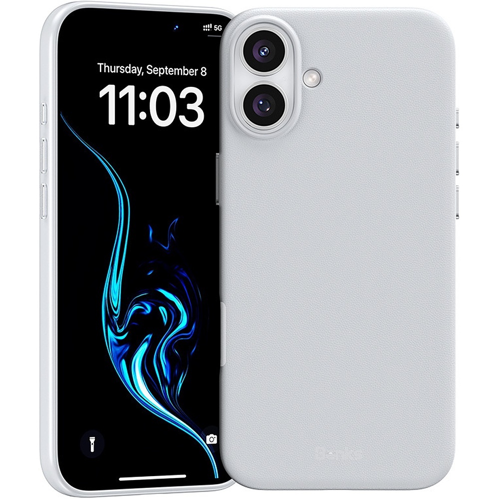 Benks magnetinis Vita Pro silikoninis dėklas telefonui, skirtas Iphone 16, pilkas