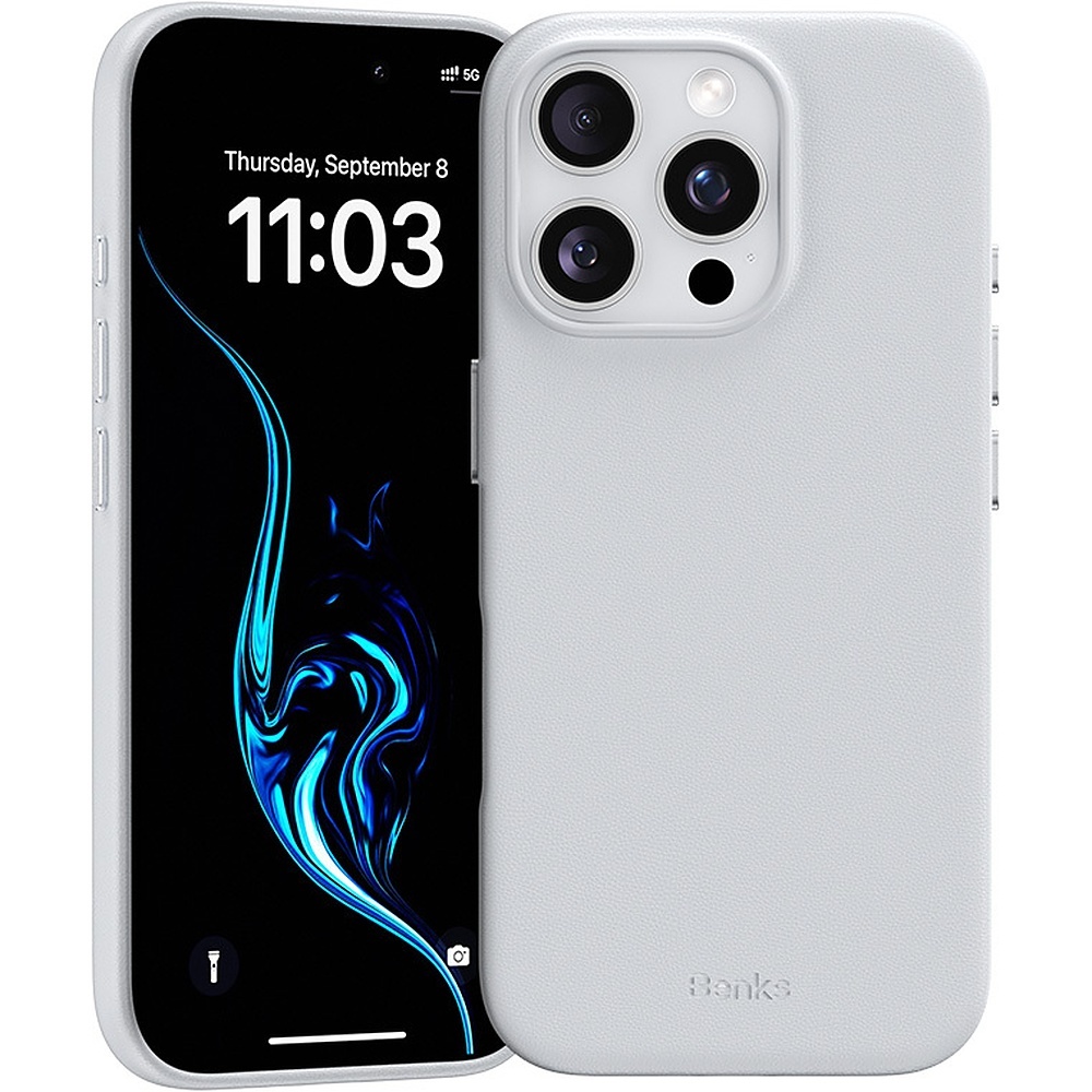 Benks magnetinis Vita Pro silikoninis dėklas telefonui, skirtas Iphone 16 Pro, pilkas