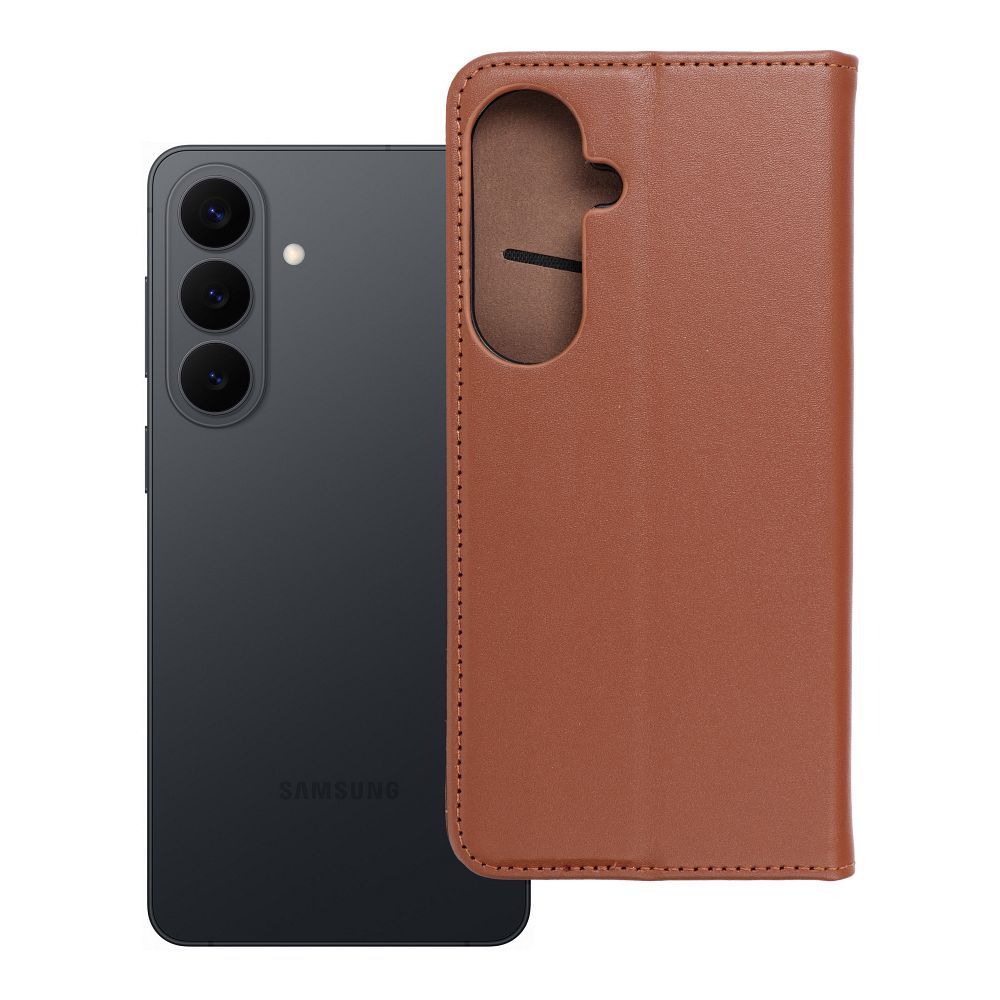 SMART PRO Book odinis dėklas SAMSUNG S26 Plus rudos spalvos