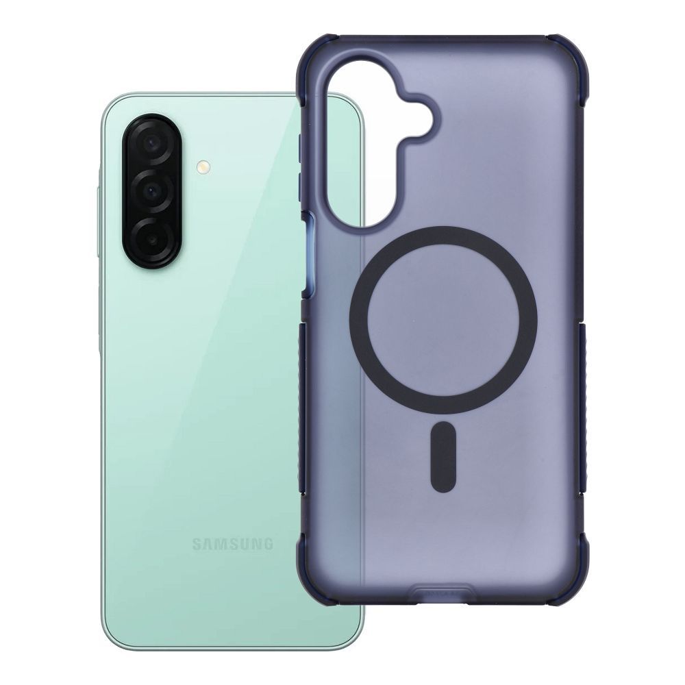 Dėklas skirtas Samsung A27 Forcell F-Protect BumperX Premium suderinamas su MagSafe tamsiai mėlynas