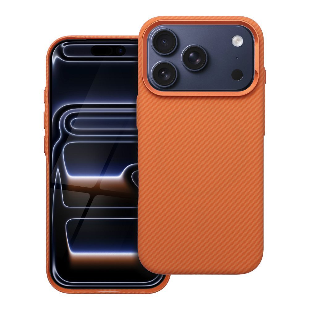 K-Look dėklas, suderinamas su MagSafe, skirtas iPhone 16 PRO, oranžinis