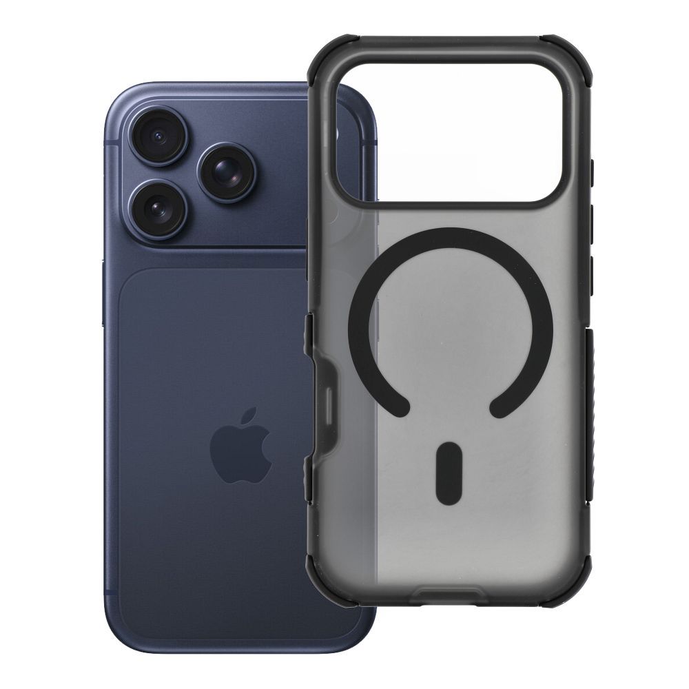 Case for iPhone 17 Pro / 18 Pro (low camera edge) Forcell F-Protect BumperX Premium compatible with MagSafe black