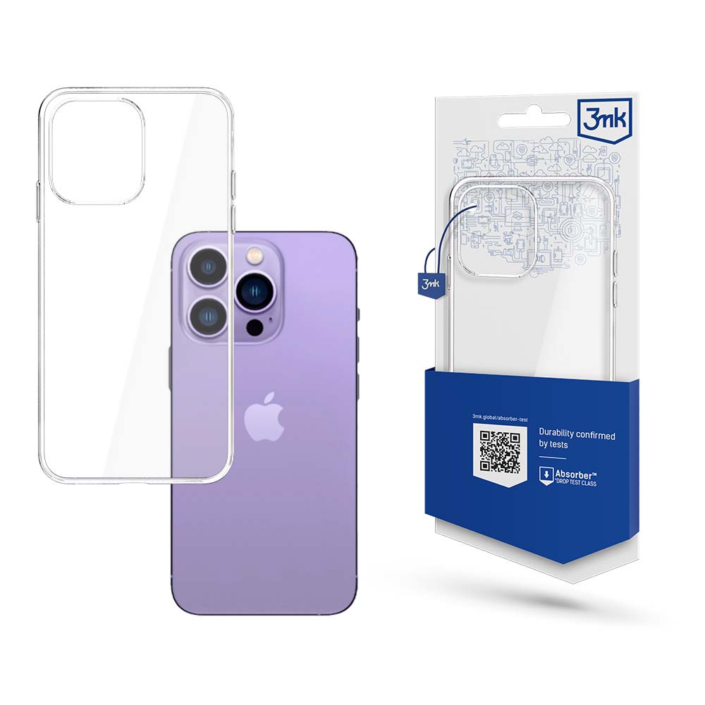 iPhone 14 Pro силиконовый чехол из серии 3mk Clear Case - прозрачный