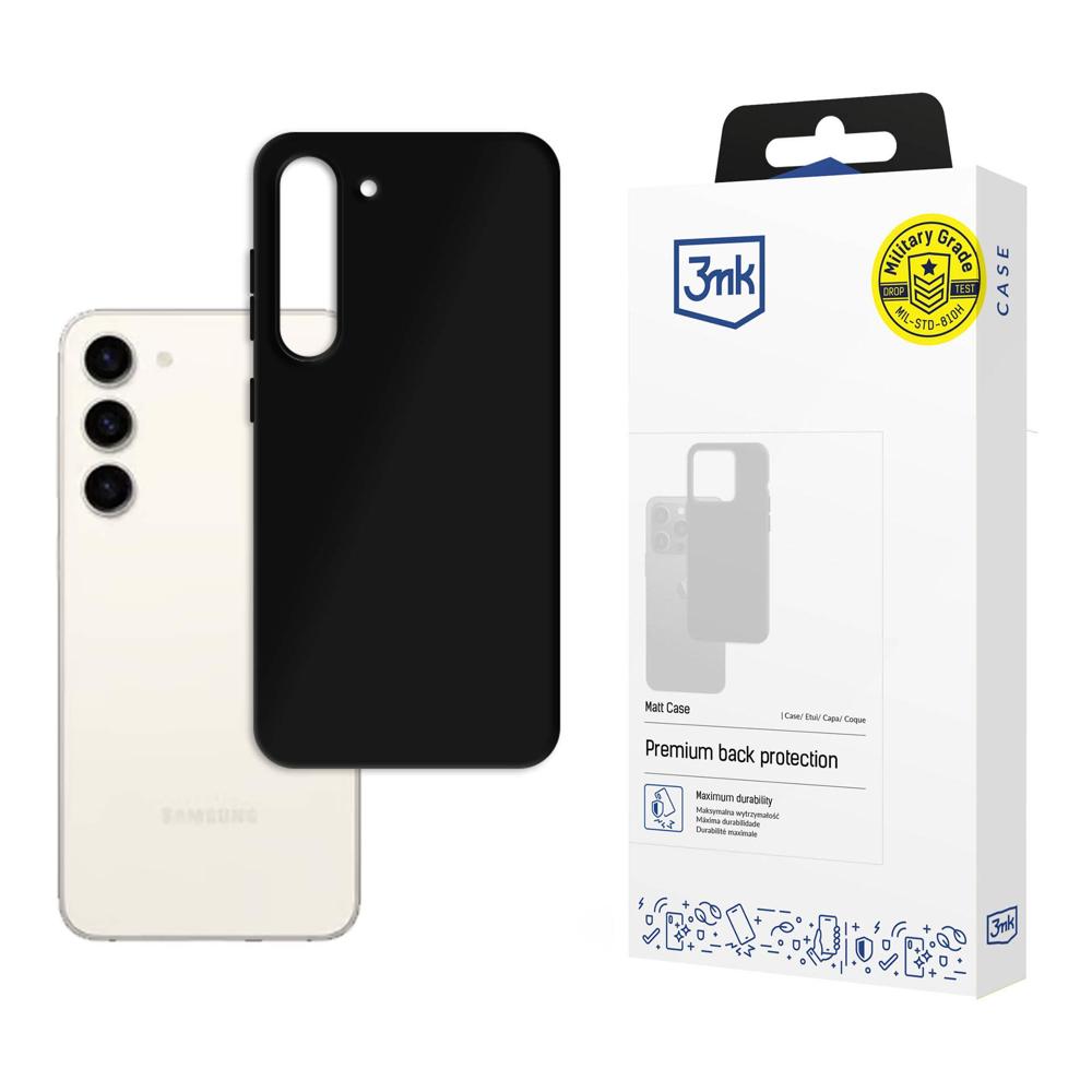 Samsung Galaxy S23 5G - 3mk matinė dėklas telefonui juoda