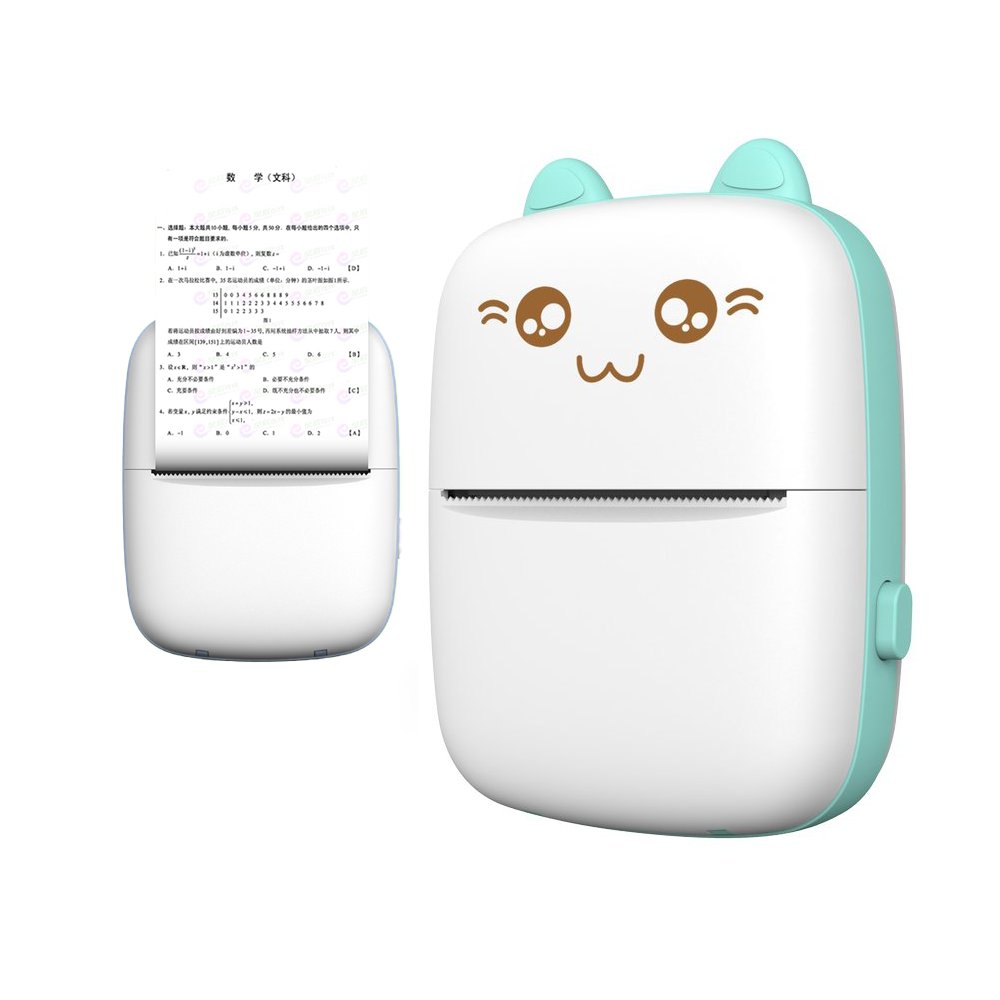 HURC9 Bluetooth Mini Kitty terminis spausdintuvas su programėle - mėlyna