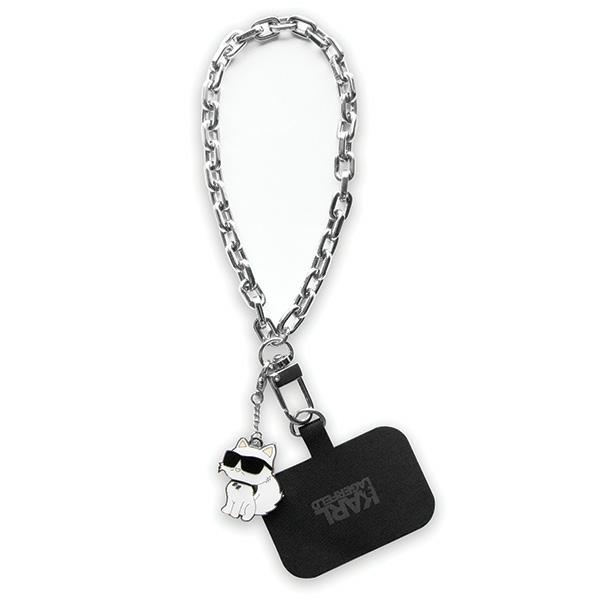KARL LAGERFELD laikrodžio dirželis KLUCHCSKPK (Wrist Chain Choupette) sidabrinis