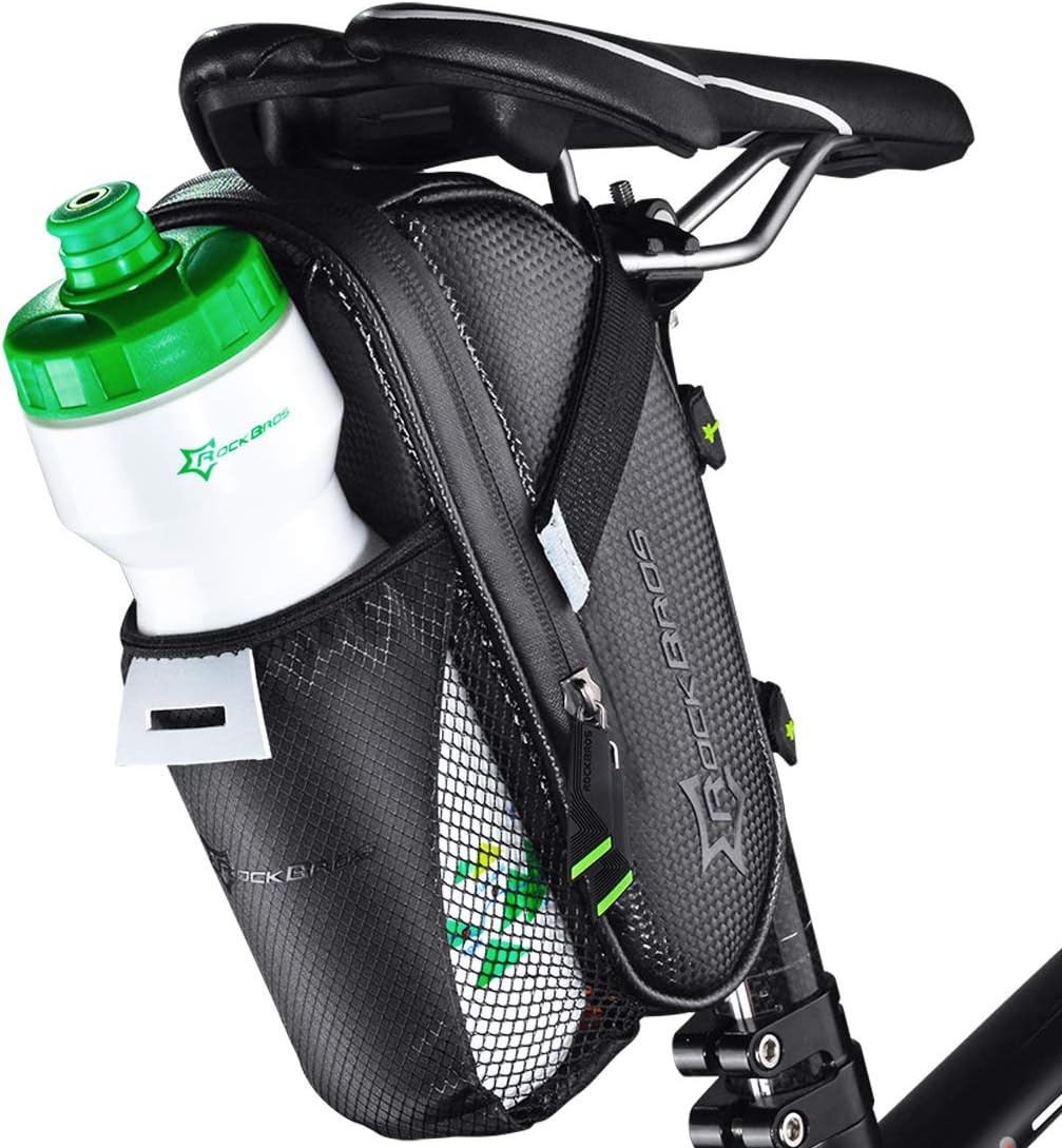 Rockbros C7-1 neperšlampamas dviračio krepšys su tvirtinimu prie balnelio, 1.5l - juodas