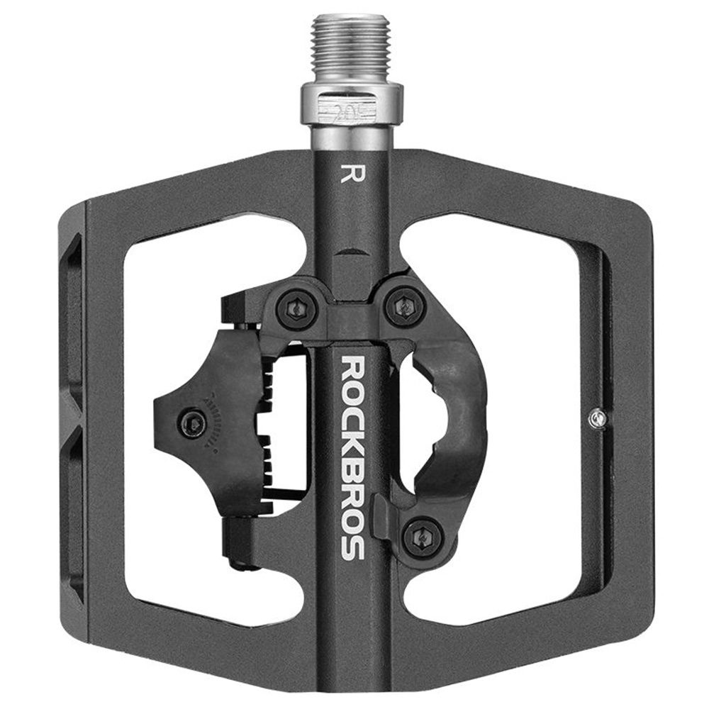 Rockbros PD15-BK aliuminio lydinio dviračio pedalai - juodi