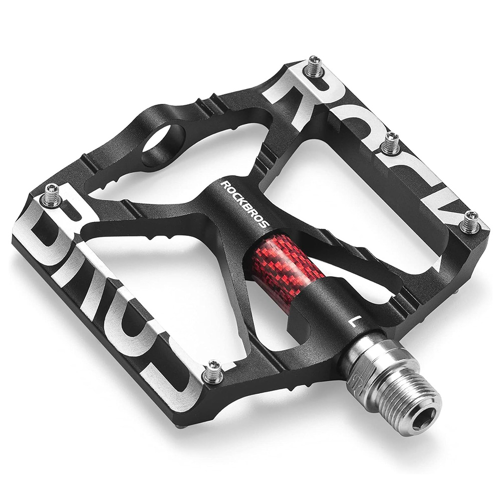 Rockbros 37213071001 aliuminio lydinio dviračio pedalai - juodi