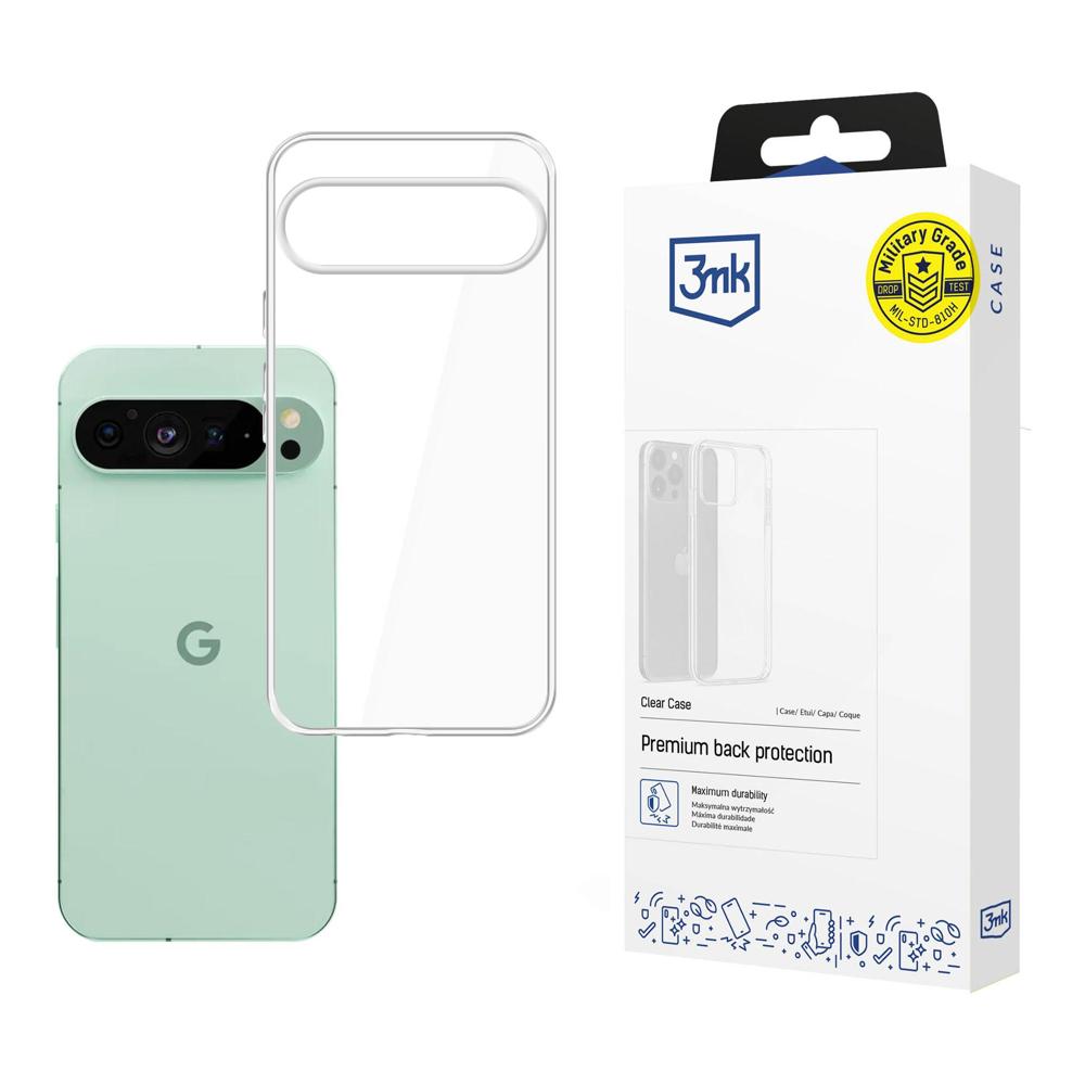 3mk Skaidrus dėklas telefonui Google Pixel 9 Pro XL - skaidrus