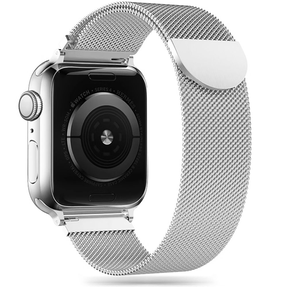 TECH-PROTECT MILANESEBAND APPLE WATCH 4 / 5 / 6 / 7 / 8 / 9 / SE (38 / 40 / 41 MM) sidabrinis