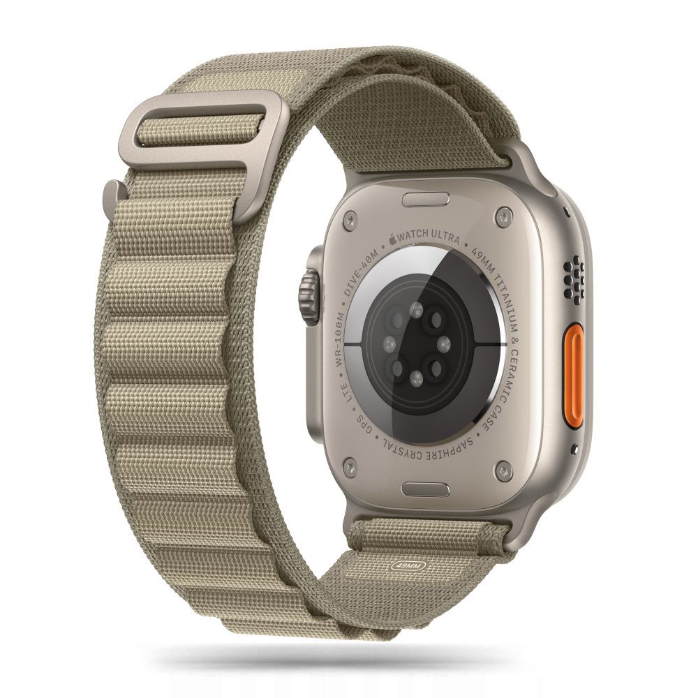 TECH-PROTECT NYLON PRO APPLE WATCH 4 / 5 / 6 / 7 / 8 / 9 / SE / ULTRA 1 / 2 (42 / 44 / 45 / 49 MM) TITANINIS/ALYVUOGINIS
