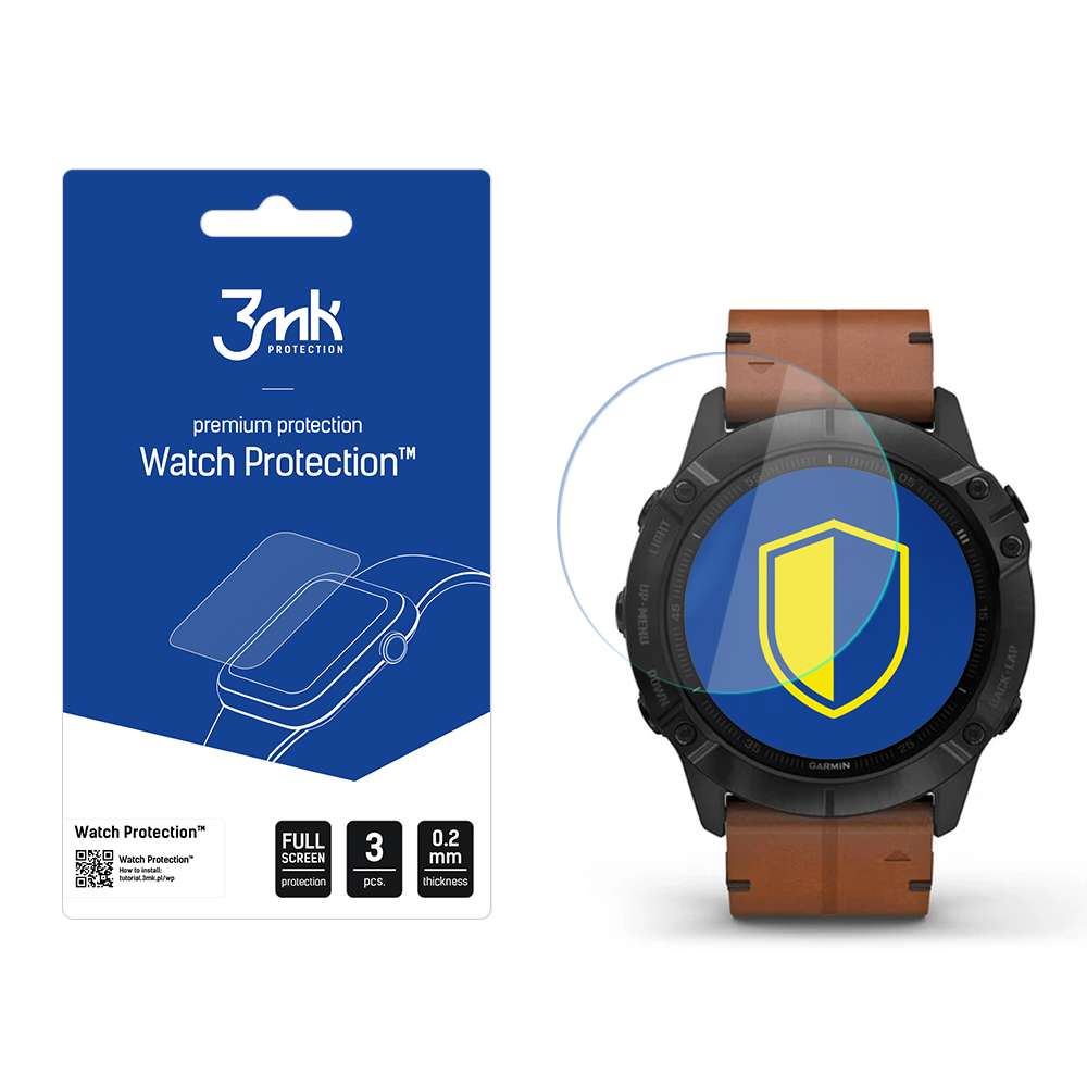 3mk laikrodžio apsauga™ v. FlexibleGlass hibridinis stiklas Garmin Fenix ​​6X