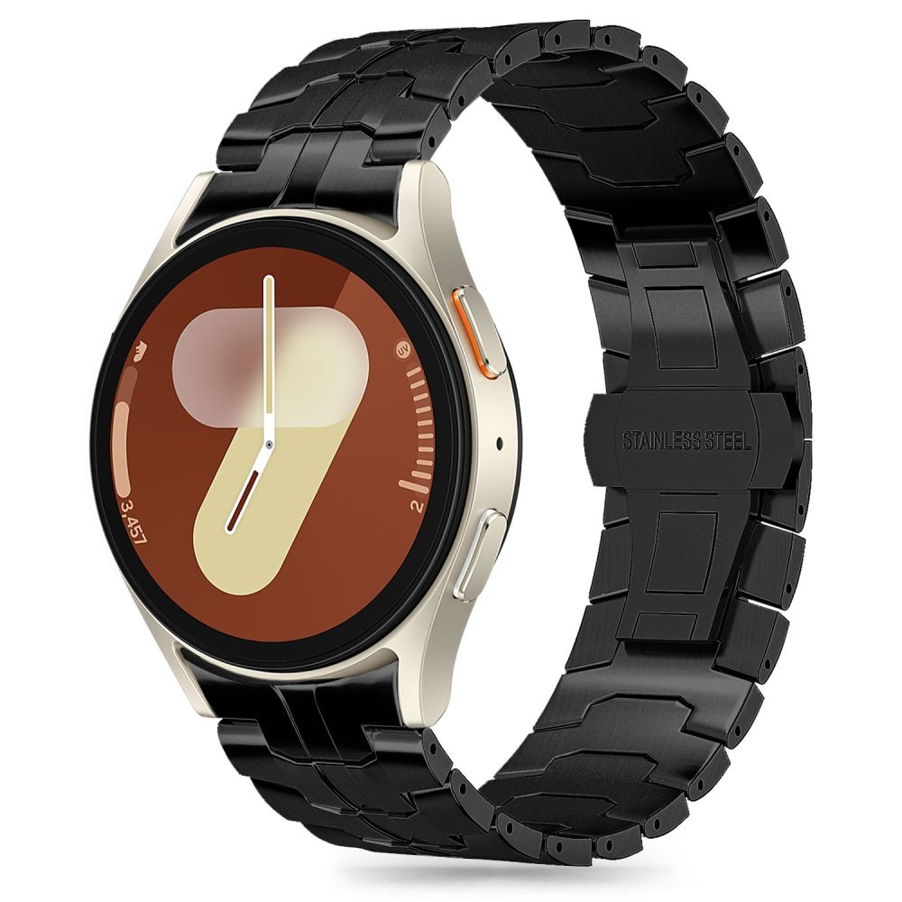 TECH-PROTECT STAINLESS LINE SAMSUNG GALAXY WATCH 4 / 5 / 5 PRO / 6 / 7 / FE JUODAS