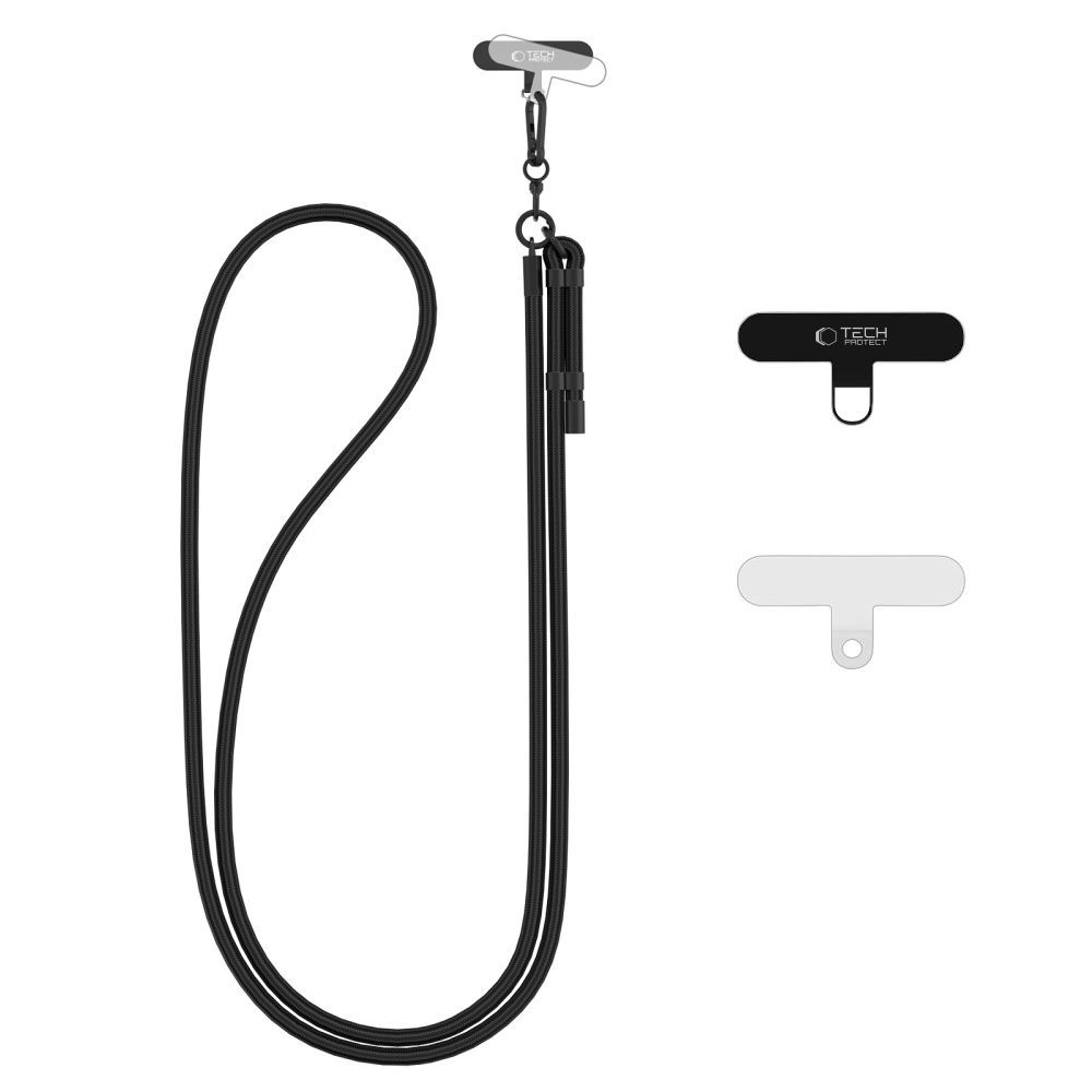 TECH-PROTECT C1S virvinis crossbody dirželis juodas/juodas