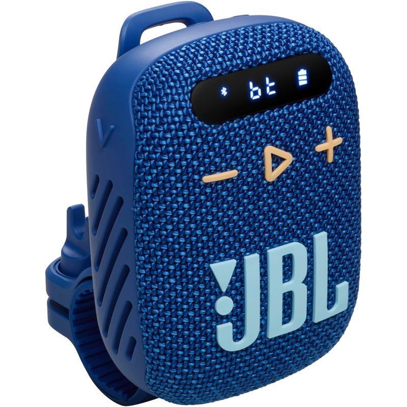 Wireless speaker JBL Wind 3 with handlebar holder blue
