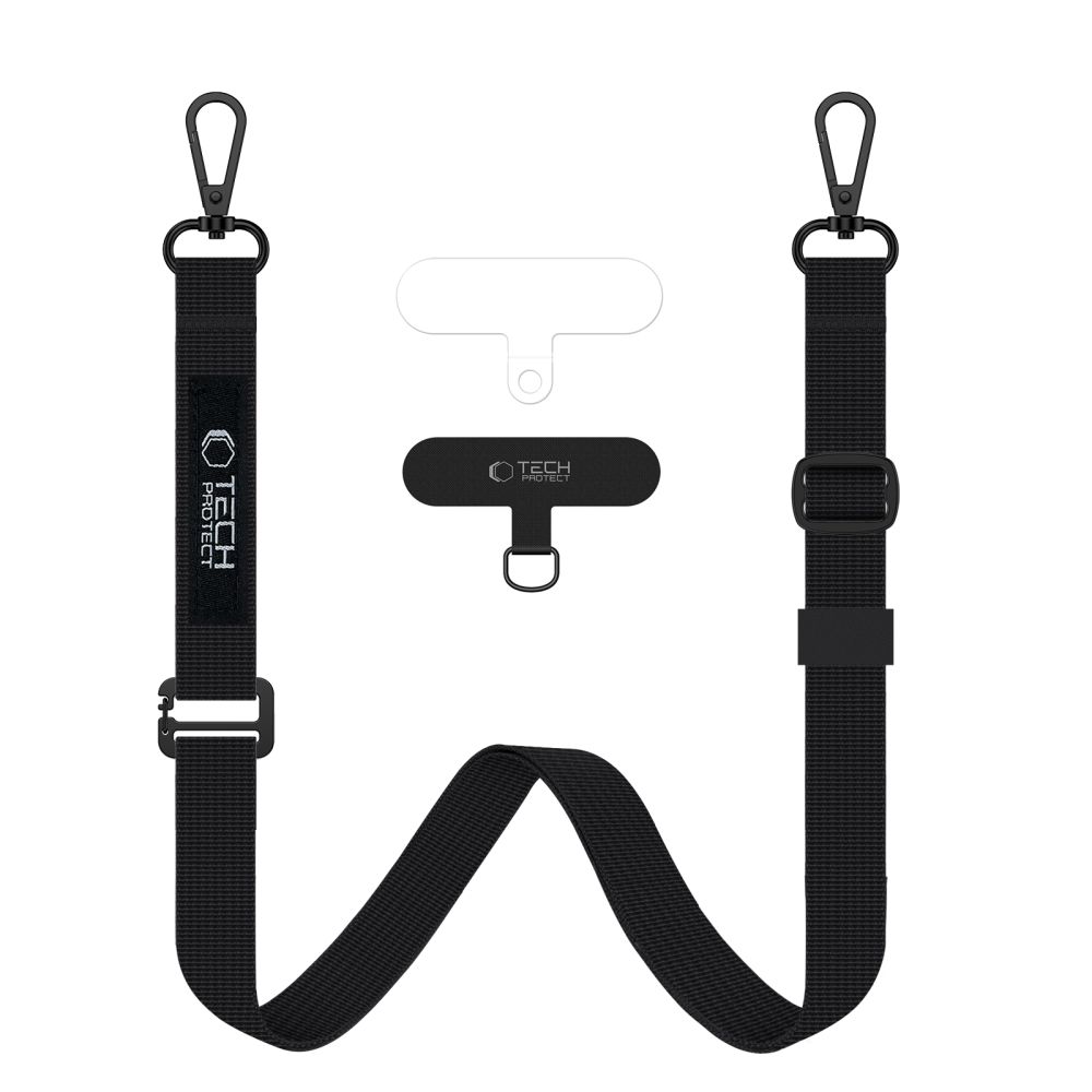 TECH-PROTECT C6S virvinis crossbody dirželis juodas