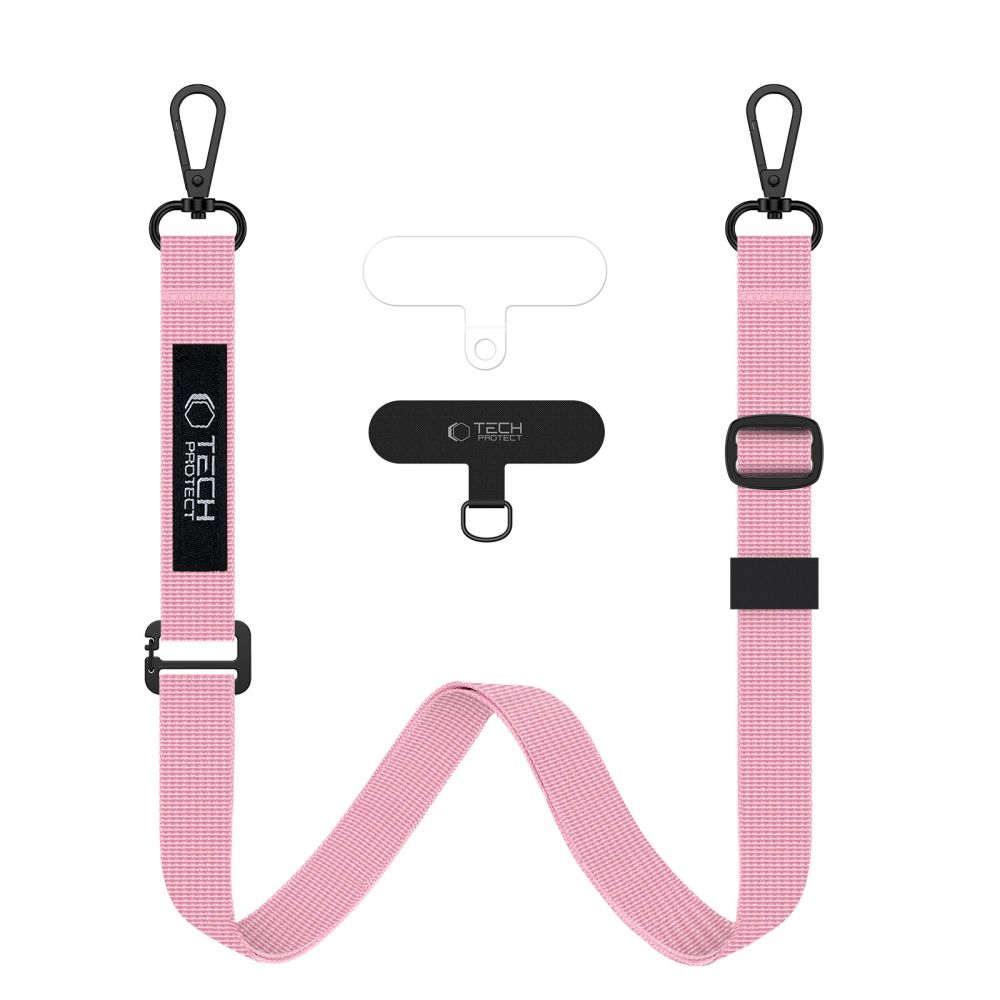 TECH-PROTECT C6S virvinis crossbody dirželis šviesiai rožinė