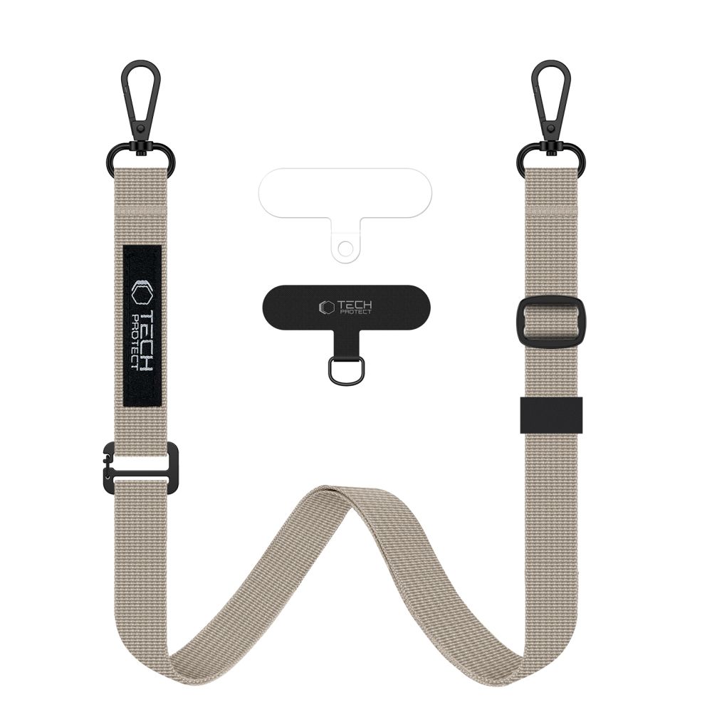 TECH-PROTECT C6S virvinis crossbody dirželis kreminė