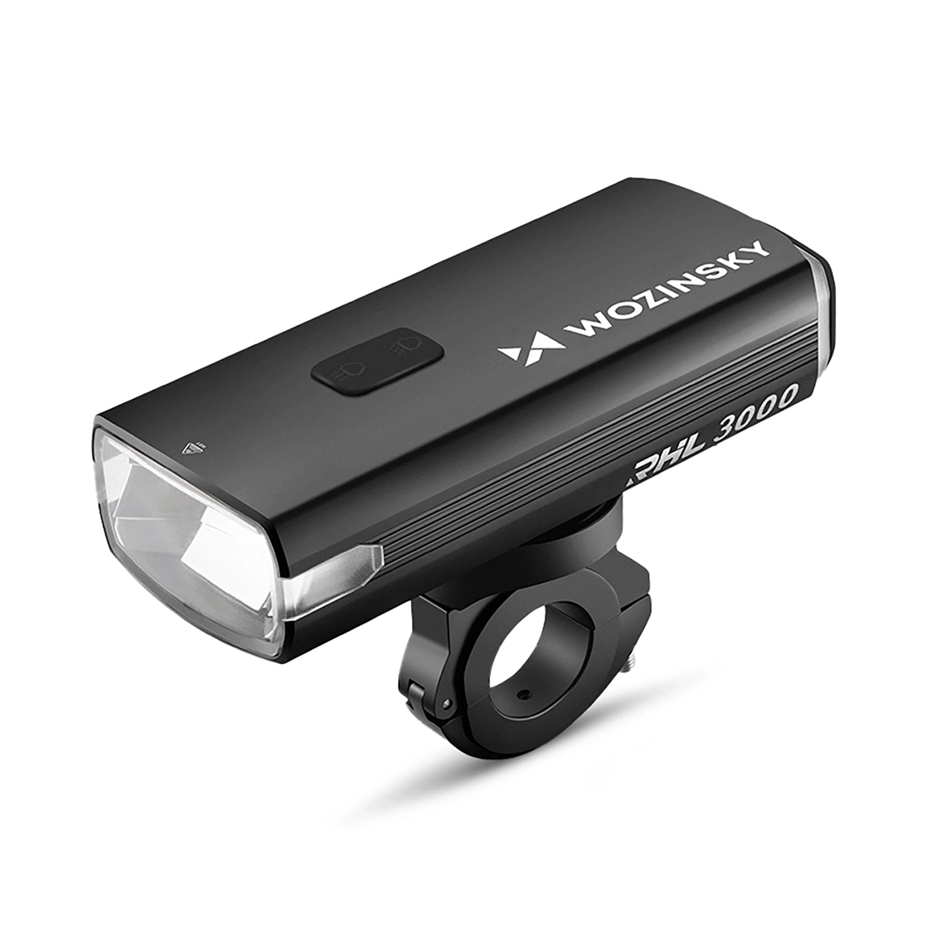 Wozinsky priekinis dviračio žibintas su USB-C laidu, 3000 lm – juodas
