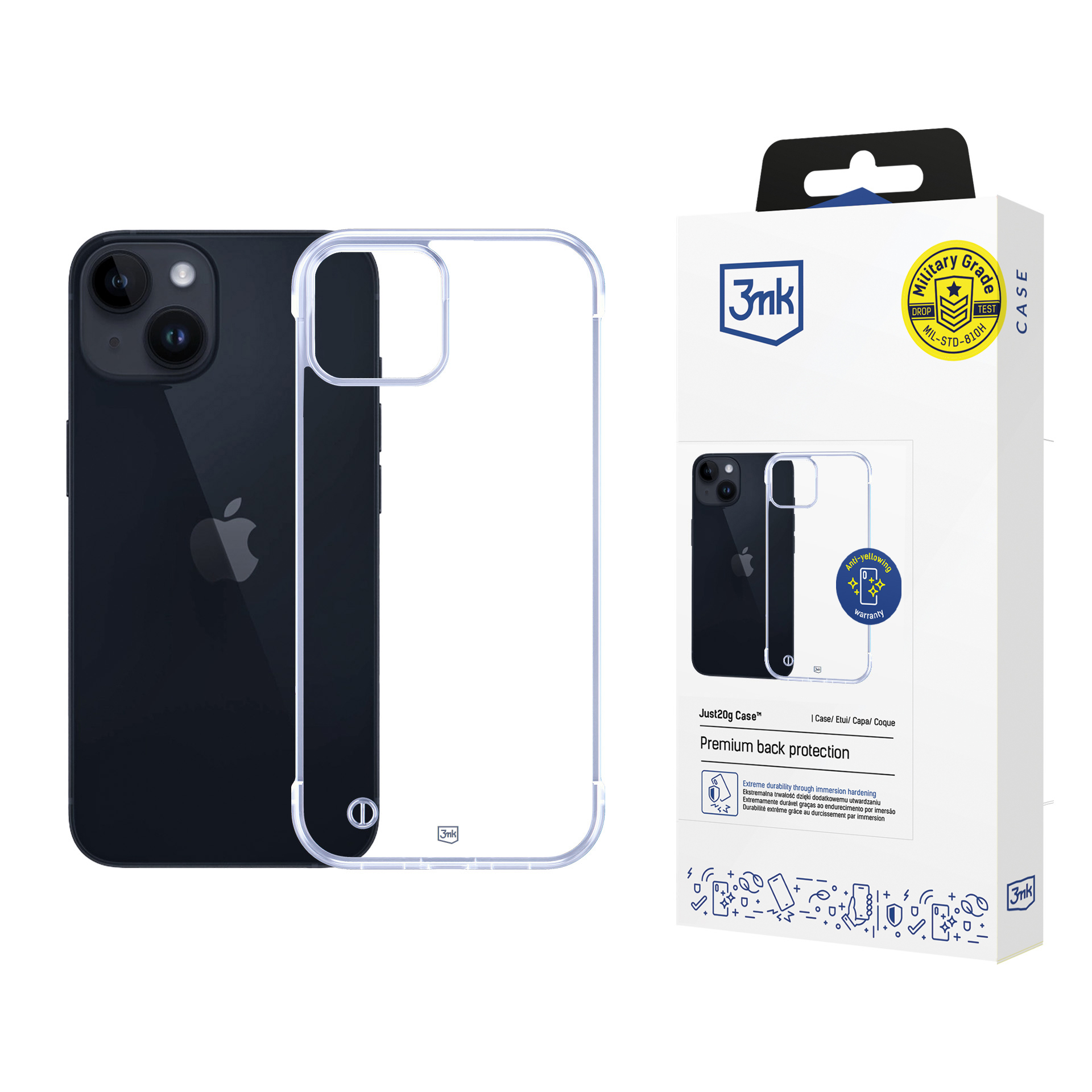 3mk Just20g Skaidrus dėklas iPhone 13 - skaidrus