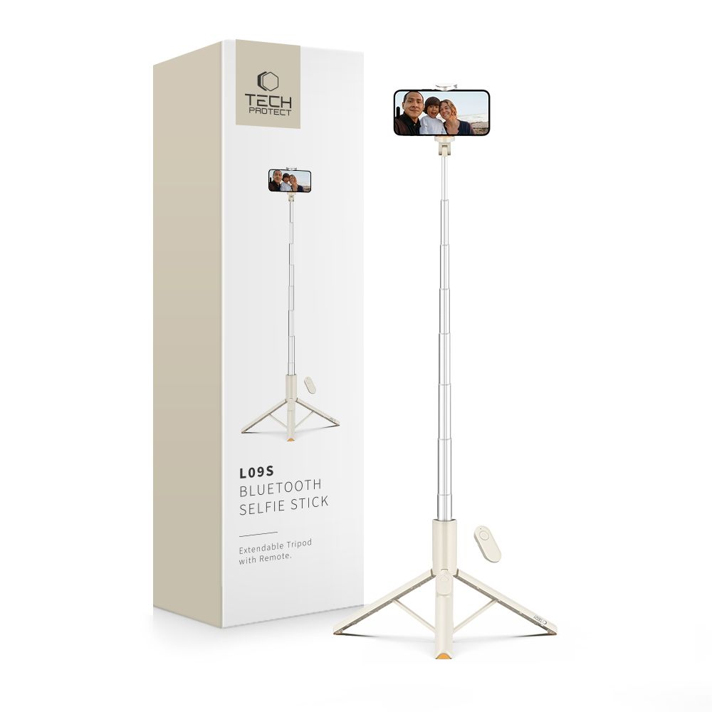 TECH-PROTECT L09S BLUETOOTH ASMENUKIŲ LAZDA SU TRIKOJU BEIGE