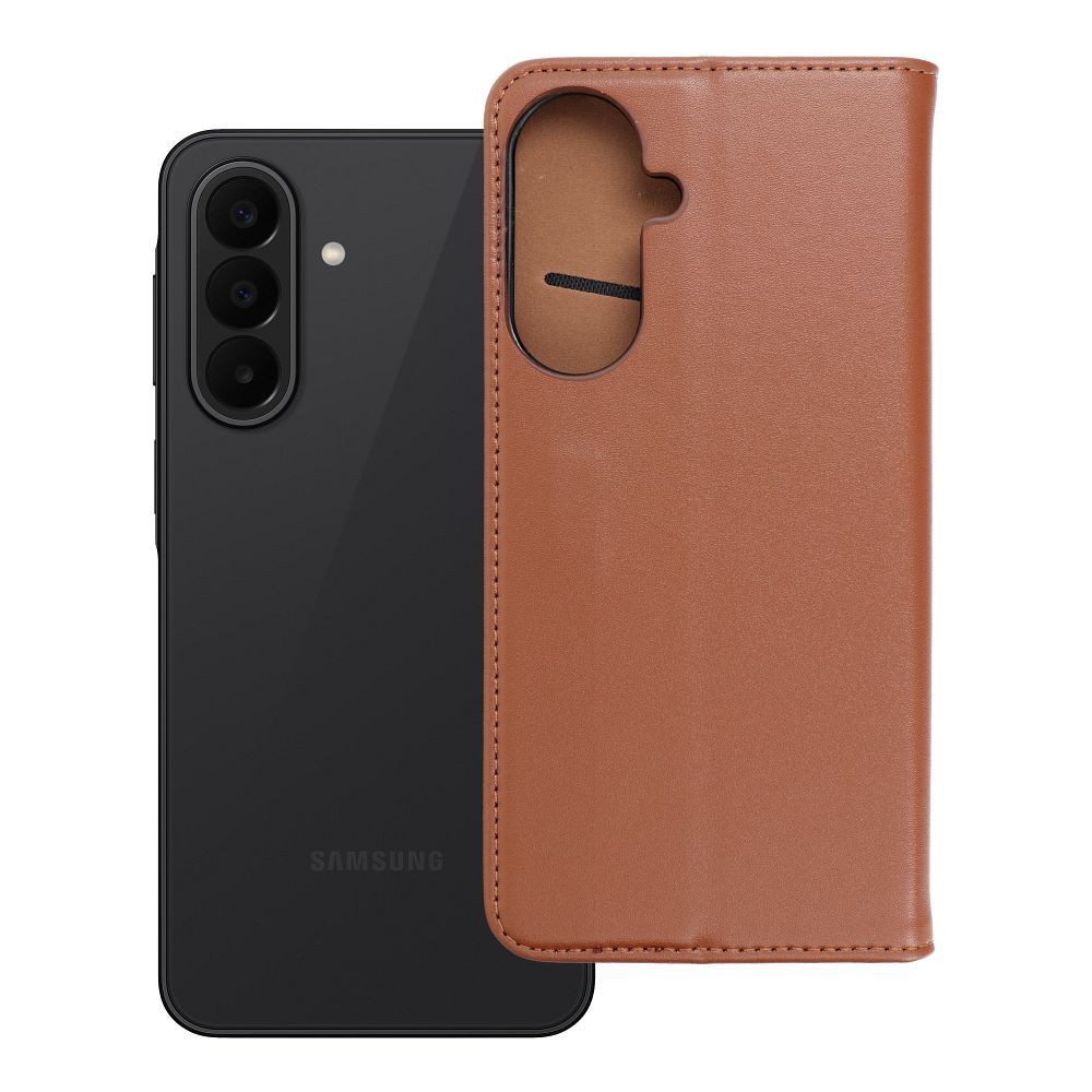 Odinis atverčiamas dėklas Samsung A27 Smart Pro Book, rudas