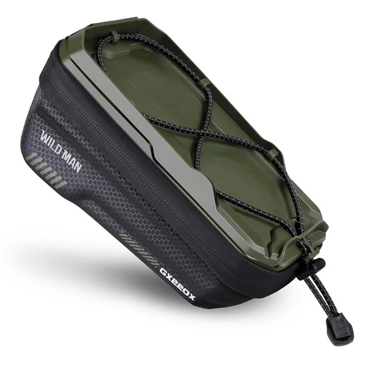WILDMAN дорожная сумка для рамы велосипеда на молнии, 1L ( 4"- 7"), GX220X, зеленая