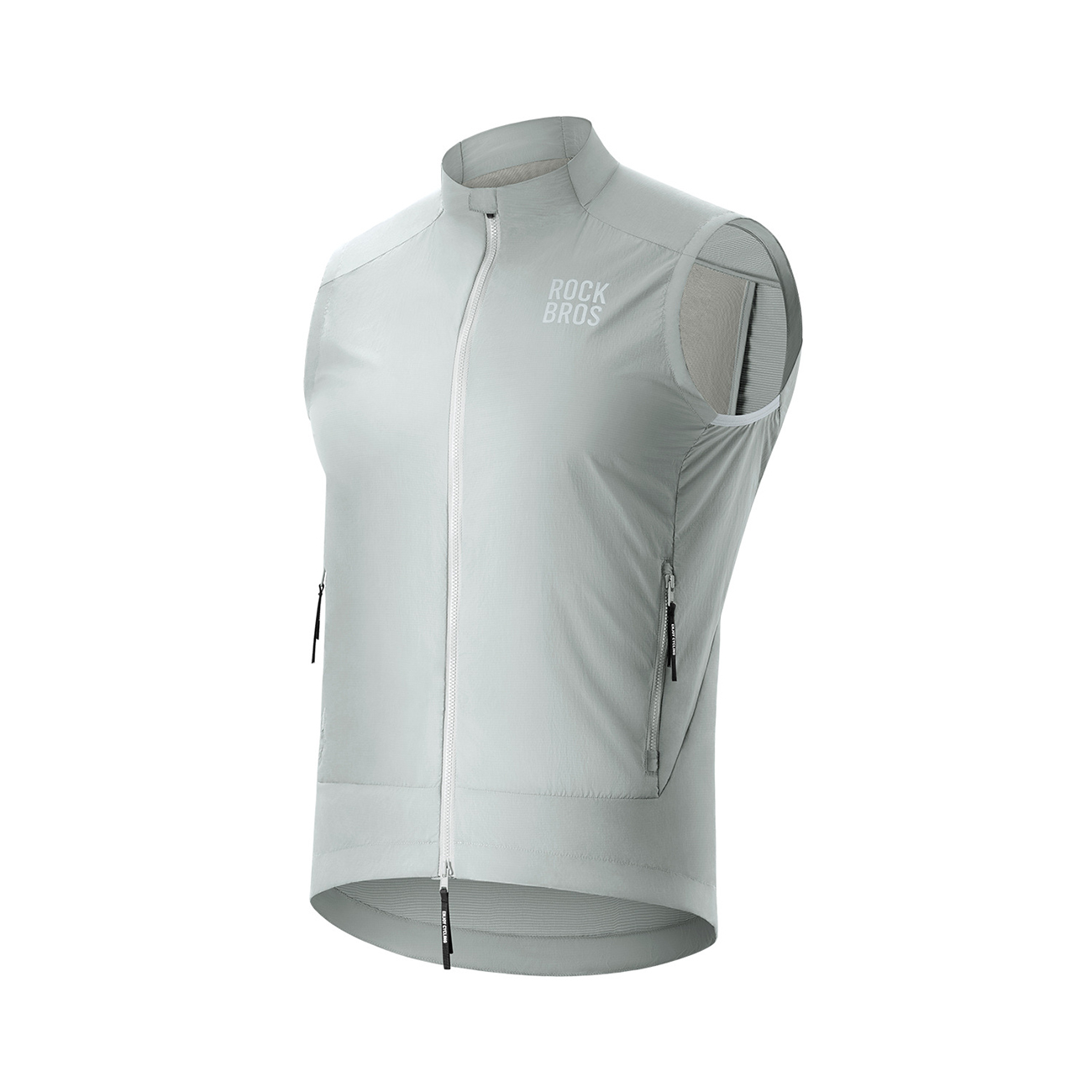 Rockbros YDMJ003 Spring/Autumn Windproof Vest Size S - White/Gray